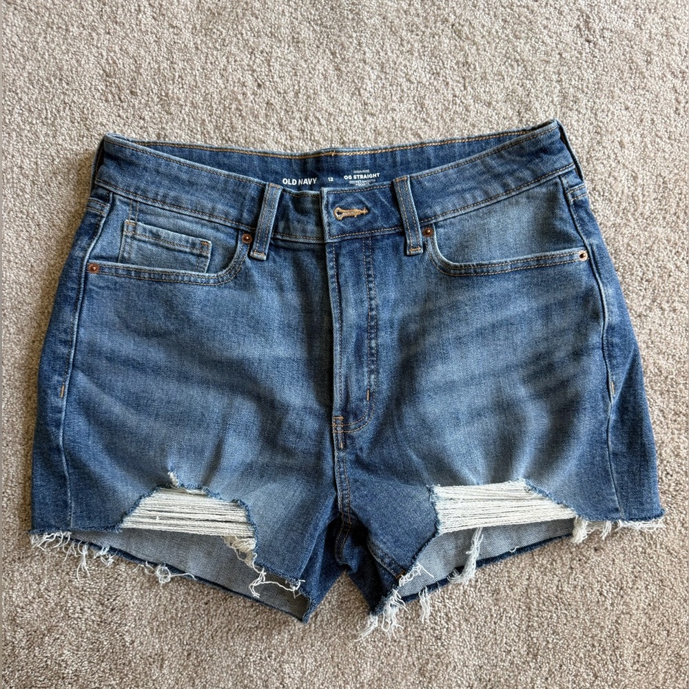 NWOT Old Navy High Rise OG Straight Denim Shorts